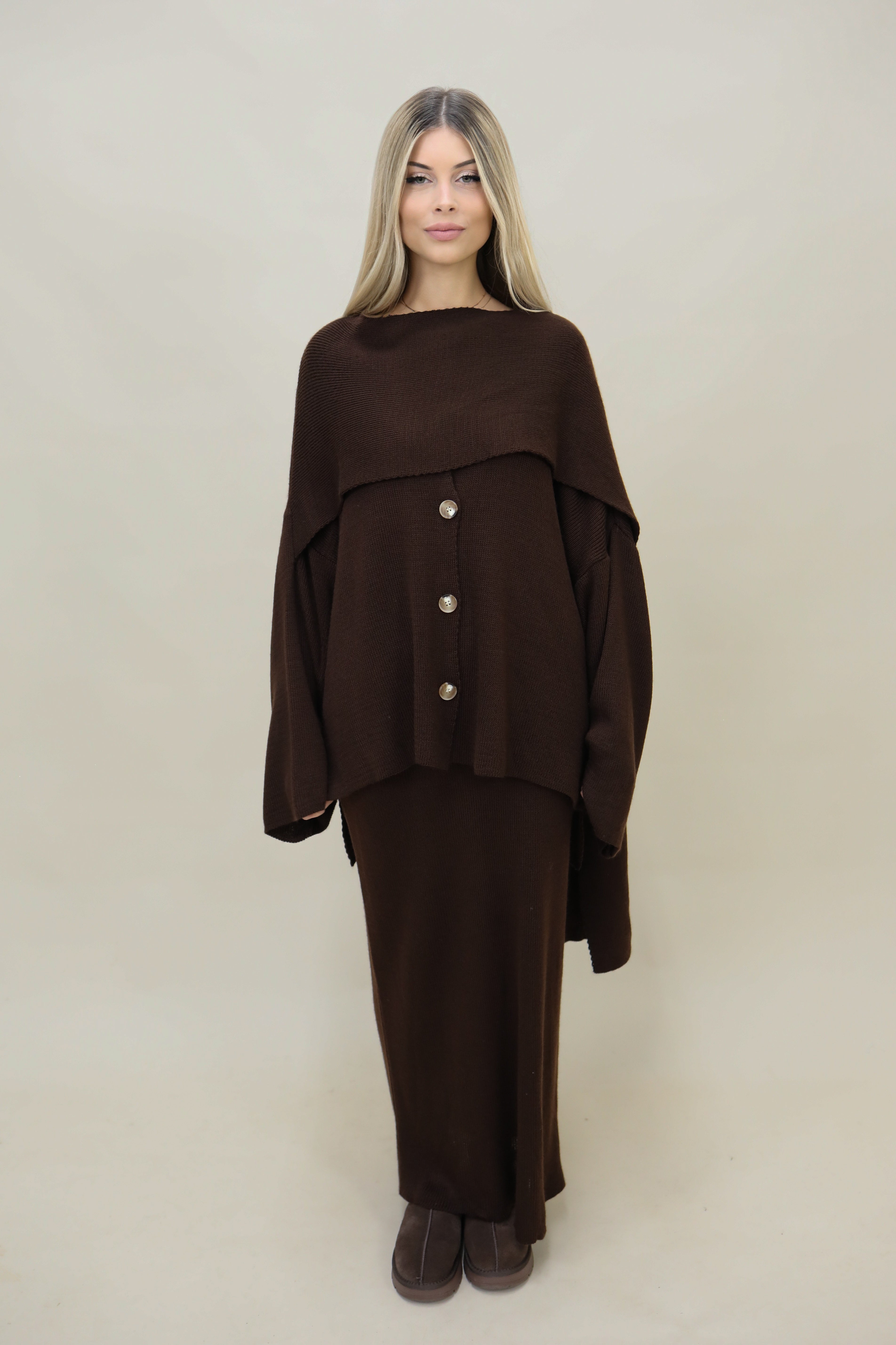 Clair Zweiteiler mit integriertem Schal