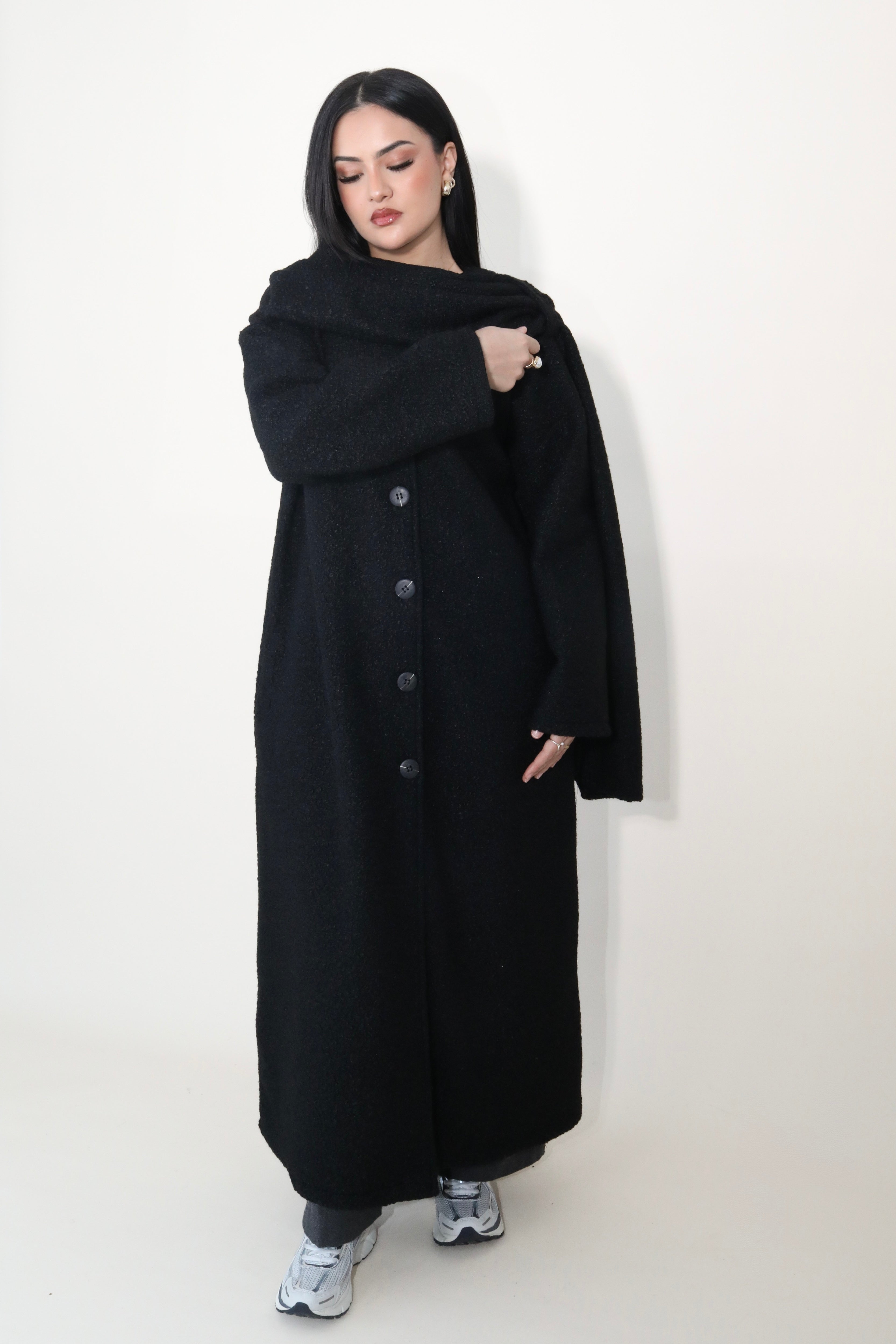 Shrup Mantel mit Integriertem Schal