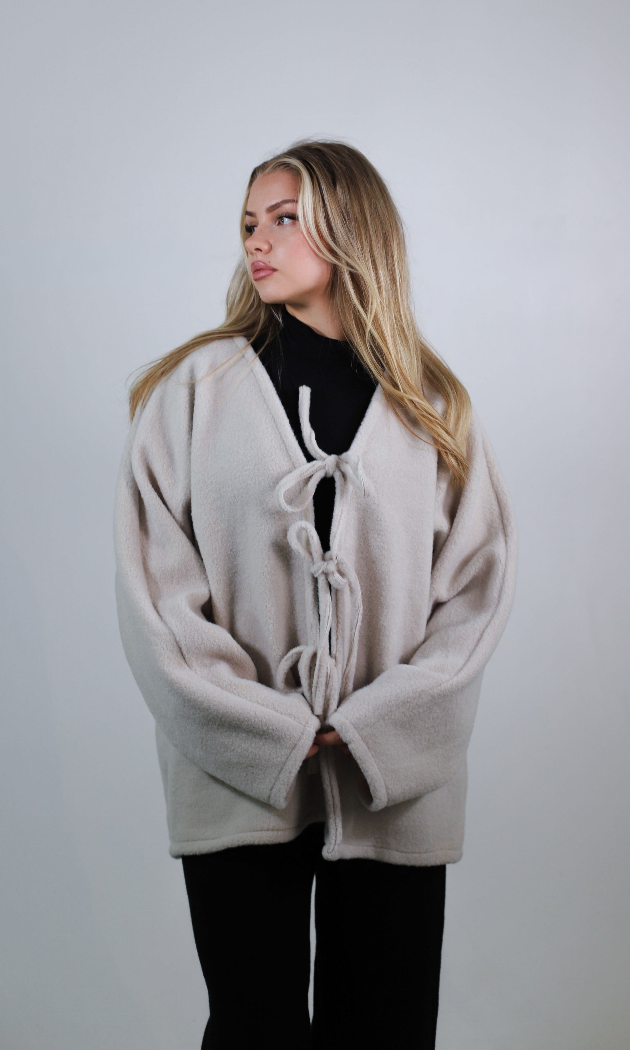 Kurzes Teddy-Cardigan