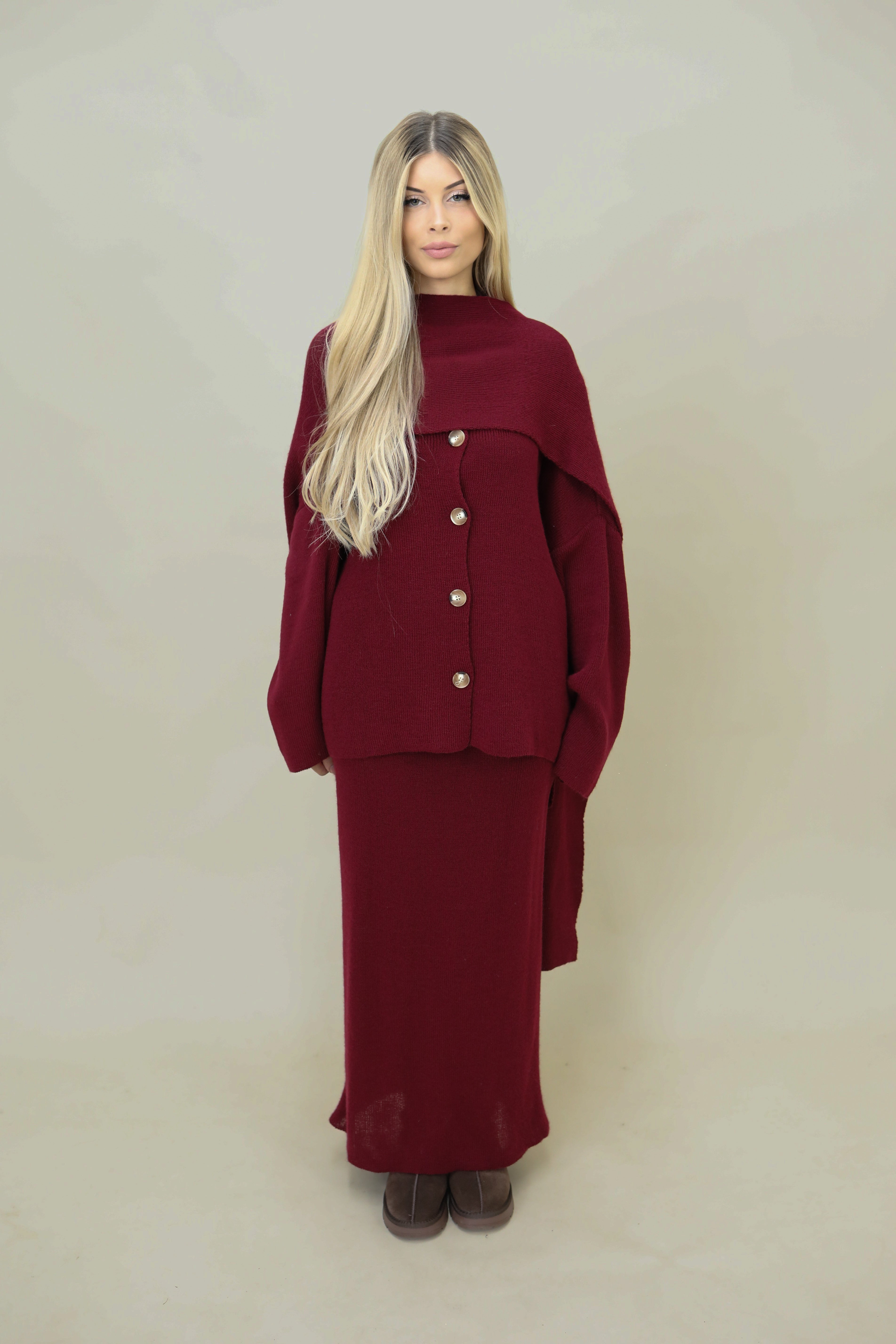 Clair Zweiteiler mit integriertem Schal