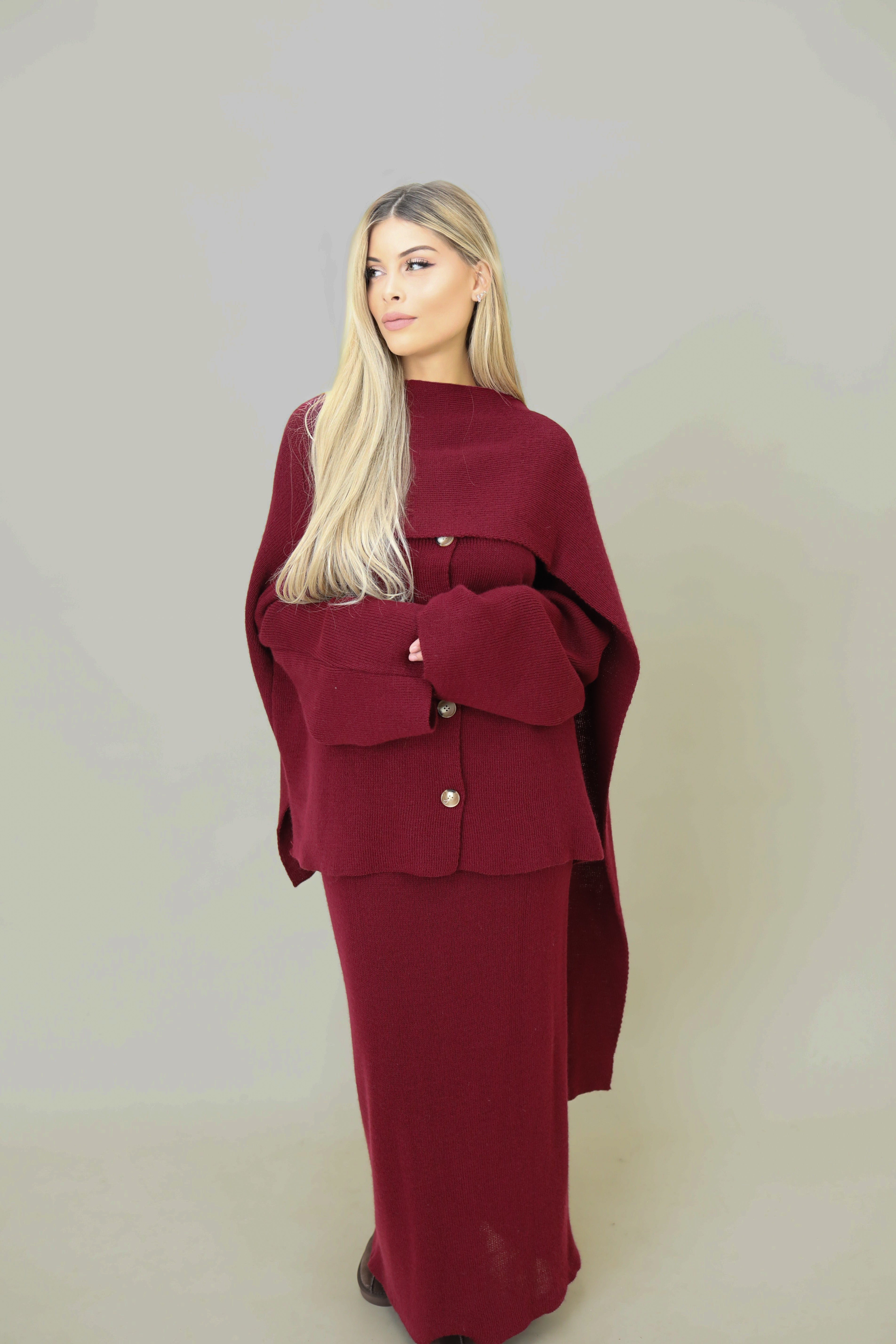 Clair Zweiteiler mit integriertem Schal